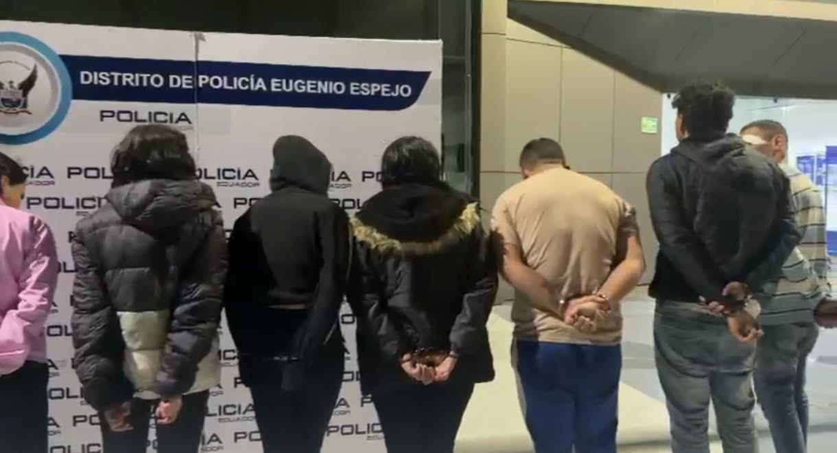 10 sospechosos de extorsión y robos, detenidos en Quito