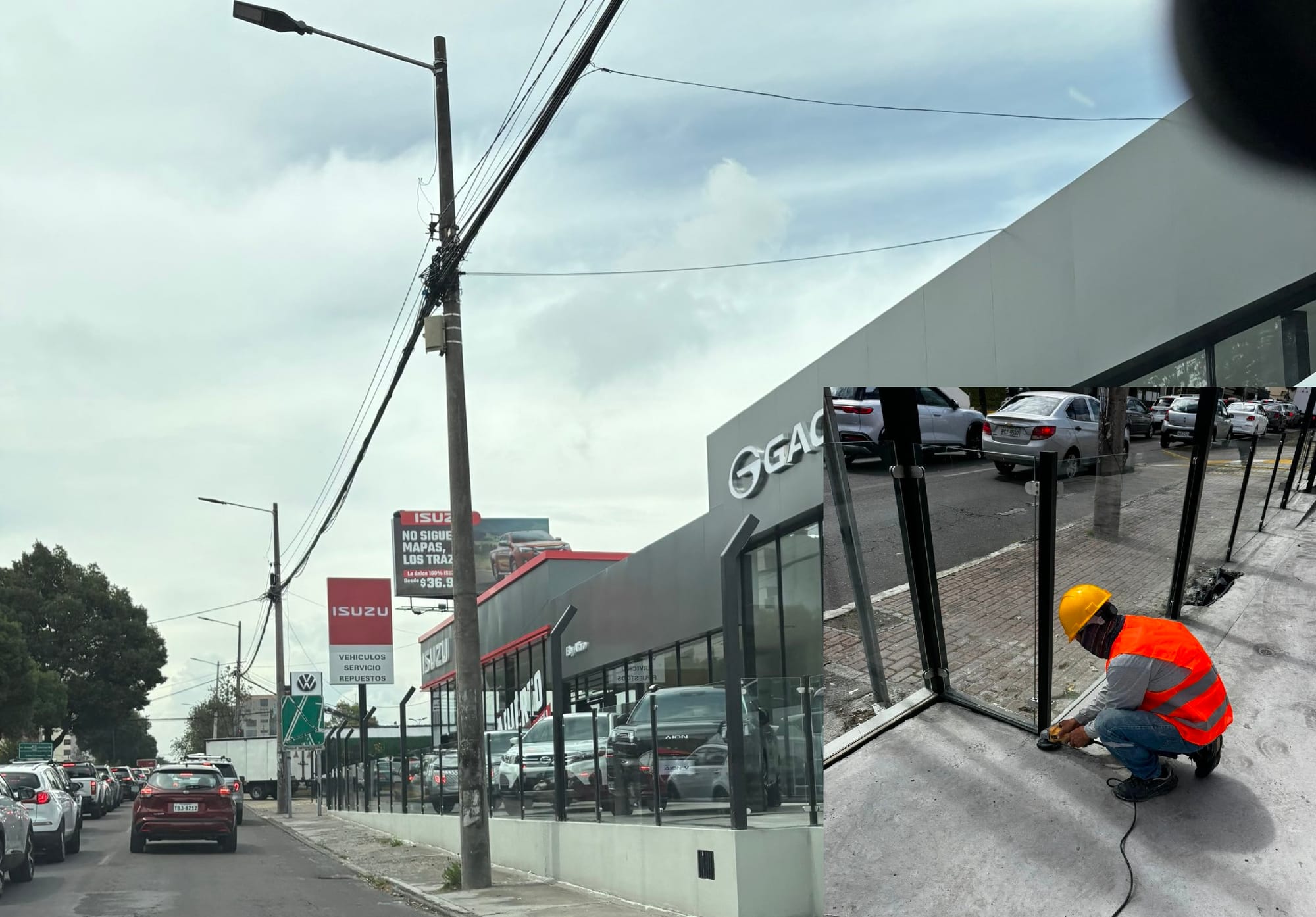 Isuzu: a devolver la vereda de la Eloy Alfaro