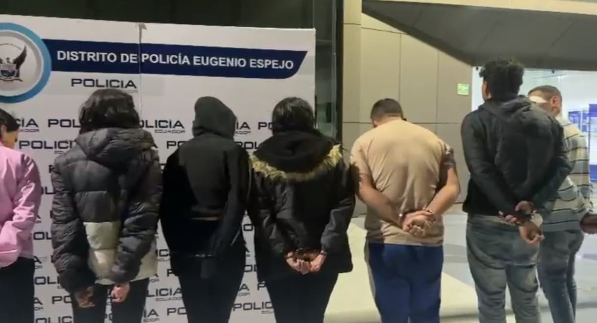 10 sospechosos de extorsión y robos, detenidos en Quito