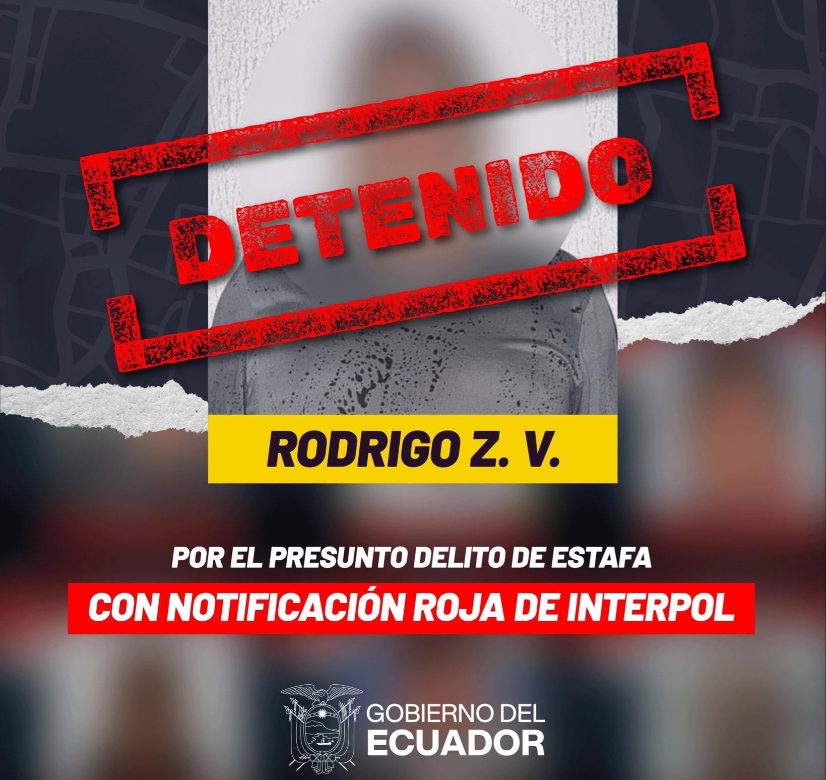Policía detuvo a hombre que tenía alerta roja de Interpol